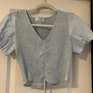 Blue Vestique Top